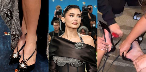 Kylie Jenner PRZYKLEIŁA STOPY do butów i utknęła w szpilkach za 3,5 tys. złotych. Próbując je zdjąć, krzyczała z bólu!