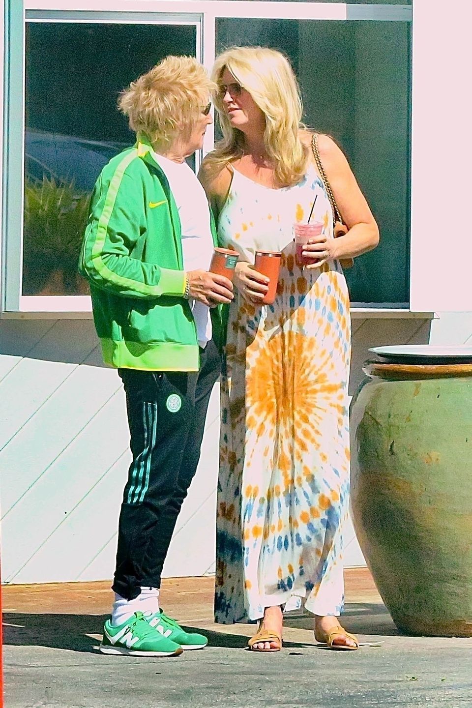 Rod Stewart obdarował żonę soczystym pocałunkiem