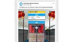KLM z kampanią wykorzystującą rozszerzoną rzeczywistość