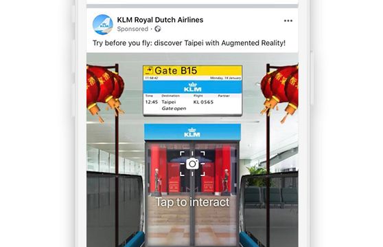 KLM z kampanią wykorzystującą rozszerzoną rzeczywistość