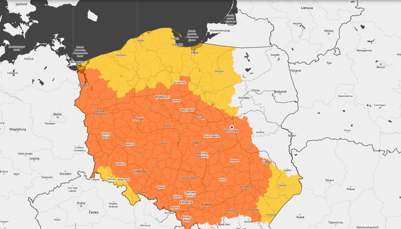 Nawet 33 stopnie Celsjusza. Ostrzeżenie dla mieszkańców powiatu płockiego