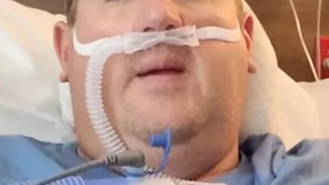 Travis Campbell ze szpitala.