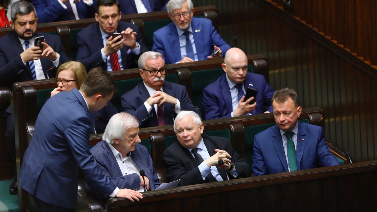 Politycy PiS na posiedzeniu Sejmu 11 maja