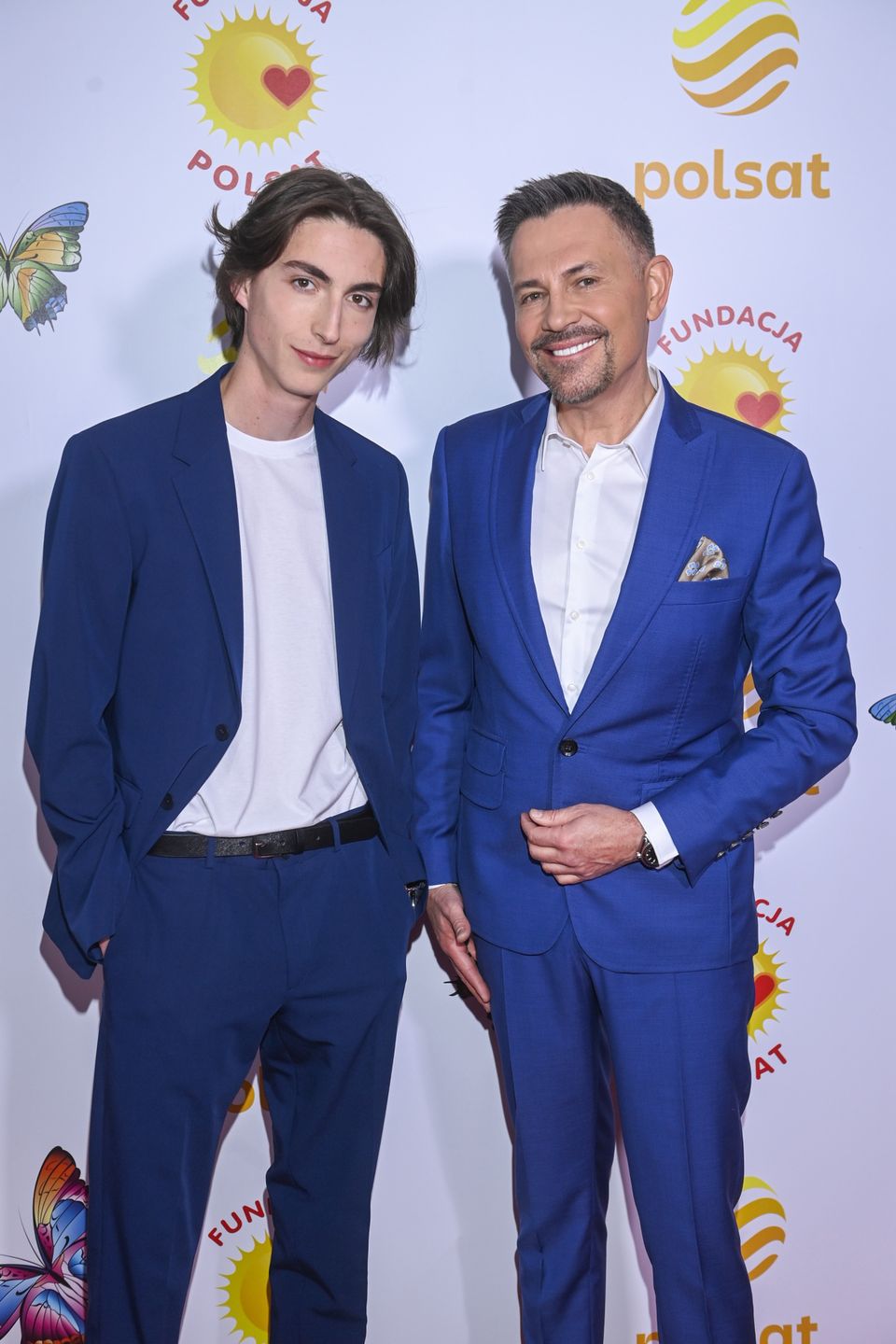 Krzysztof Ibisz z synem Maksymilianem