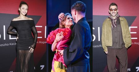 Znane twarze na premierze spektaklu Agnieszki Kaczorowskiej i Marcina Rogacewicza. Emilia Dankwa, Rafał Maserak i inni (ZDJĘCIA)