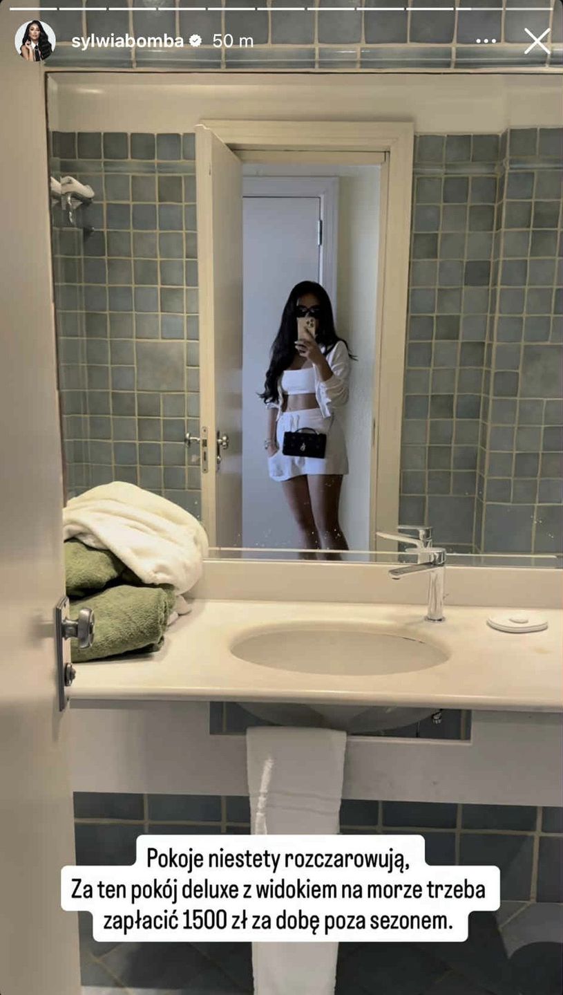 Sylwia Bomba narzeka na pokój hotelowy 
