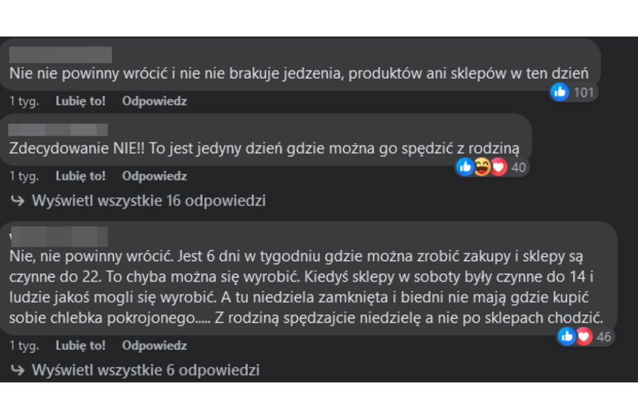 Kasjerzy o niedzielach handlowych