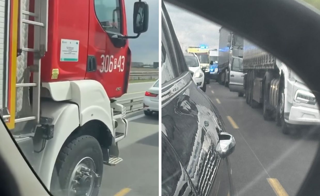 Służby utknęły w korku. Nie dało się utworzyć korytarza życia