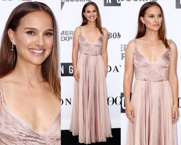 Naturalna Natalie Portman zachwyca w pudrowej sukni od Diora