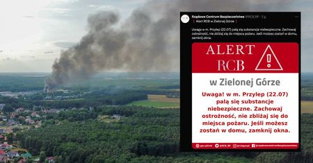 Alert RCB. Chodzi o pożar w hali z opadami chemicznymi