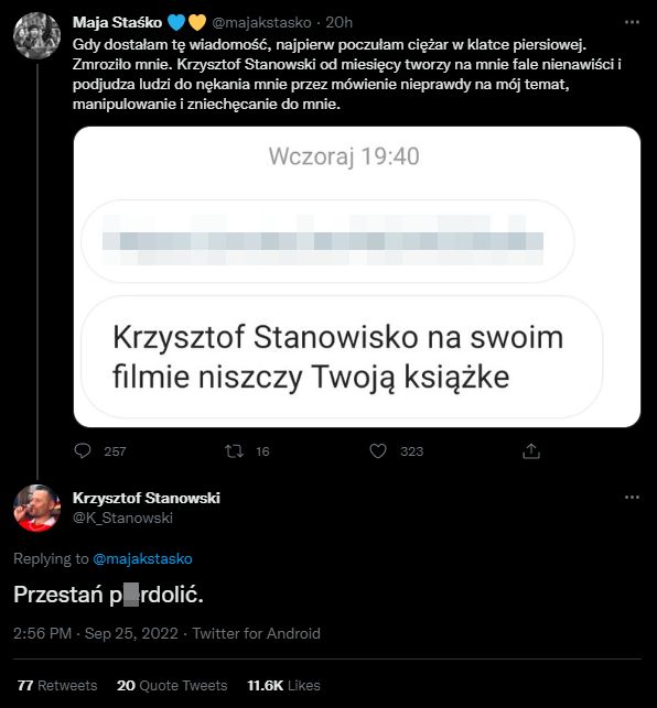 Maja Staśko vs Krzysztof Stanowski