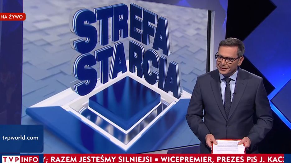 Michał Adamczyk znowu wypomniał Tuskowi, że ten nie przyjął zaproszenia do studia TVP Info