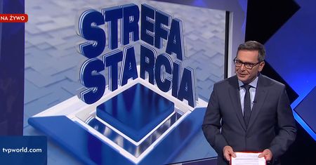 Na żywo mówił o Tusku i TVN. "Panie przewodniczący, odwagi"