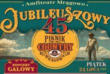 Plakat zapowiadający 45. edycję Pikniku Country w Mrągowie 
