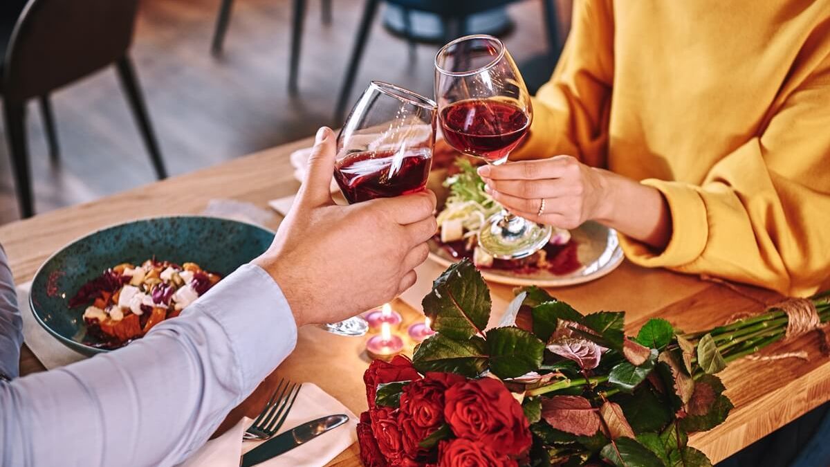 Kolacja walentynkowa w restauracji