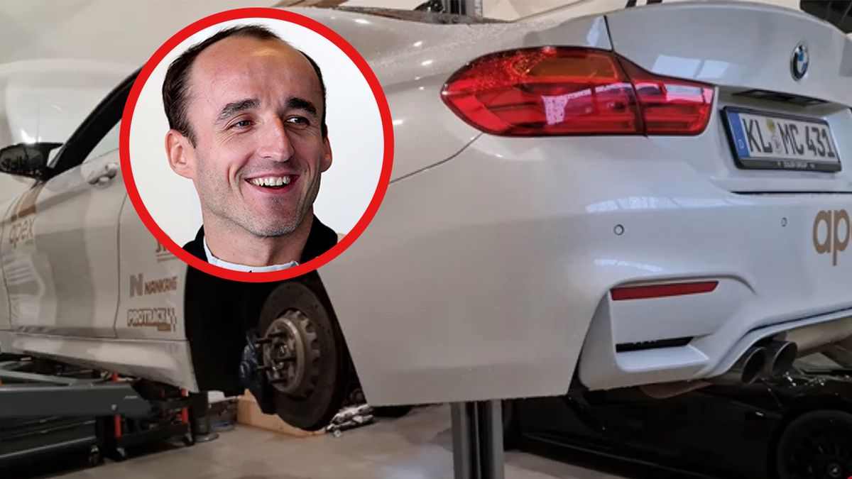 BMW M4, którym jechał Kubica, dostało nieźle w kość.