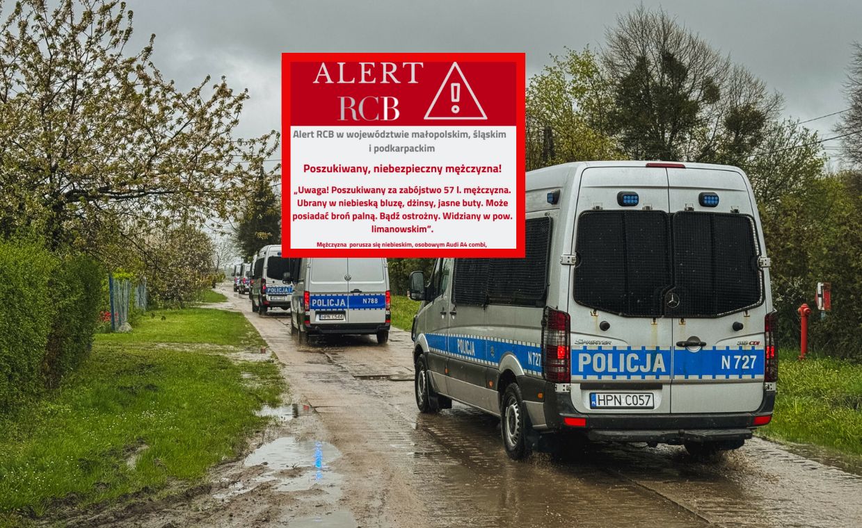 Alert RCB i obława. Ostrzeżenie dla mieszkańców trzech województw
