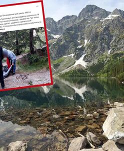 Skandaliczne zachowanie w Tatrach. Rekordowy mandat dla turystów