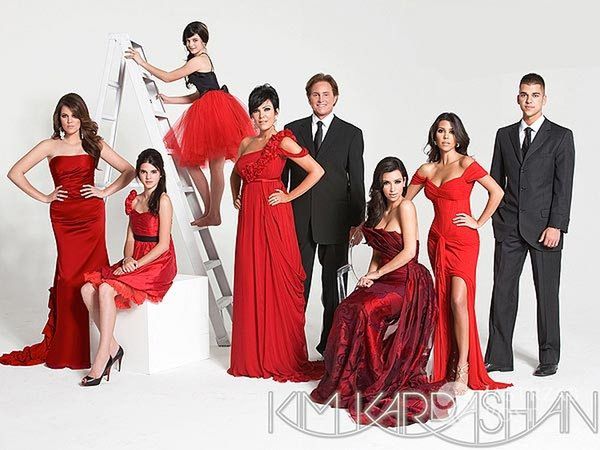 Świąteczna kartka od Kardashianek