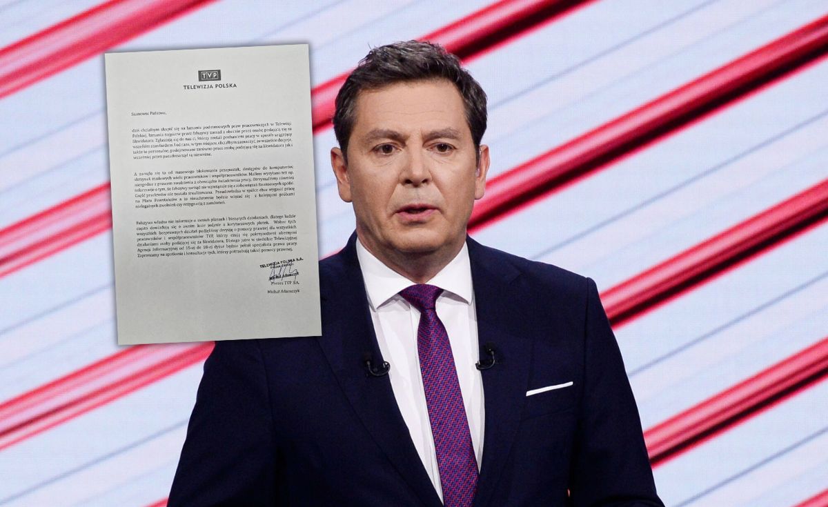 Michał Adamczyk, powołany przez Radę Mediów Narodowych na prezesa TVP, wydał oświadczenie do pracowników

