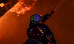 Pożar mleczarni na Podlasiu. Dym sięgał 40 metrów