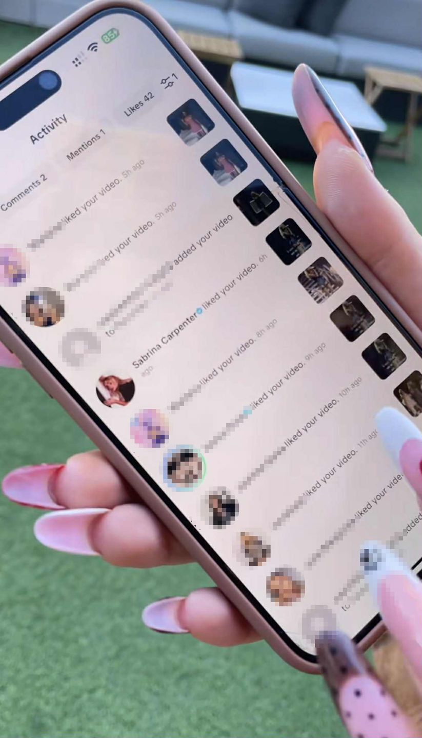 Sabrina Carpenter polubiła TikToki Angeliki Muchy