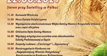 Dożynki Gminy Niemce 2021. Gwiazda zza wschodniej granicy ZaNoZa