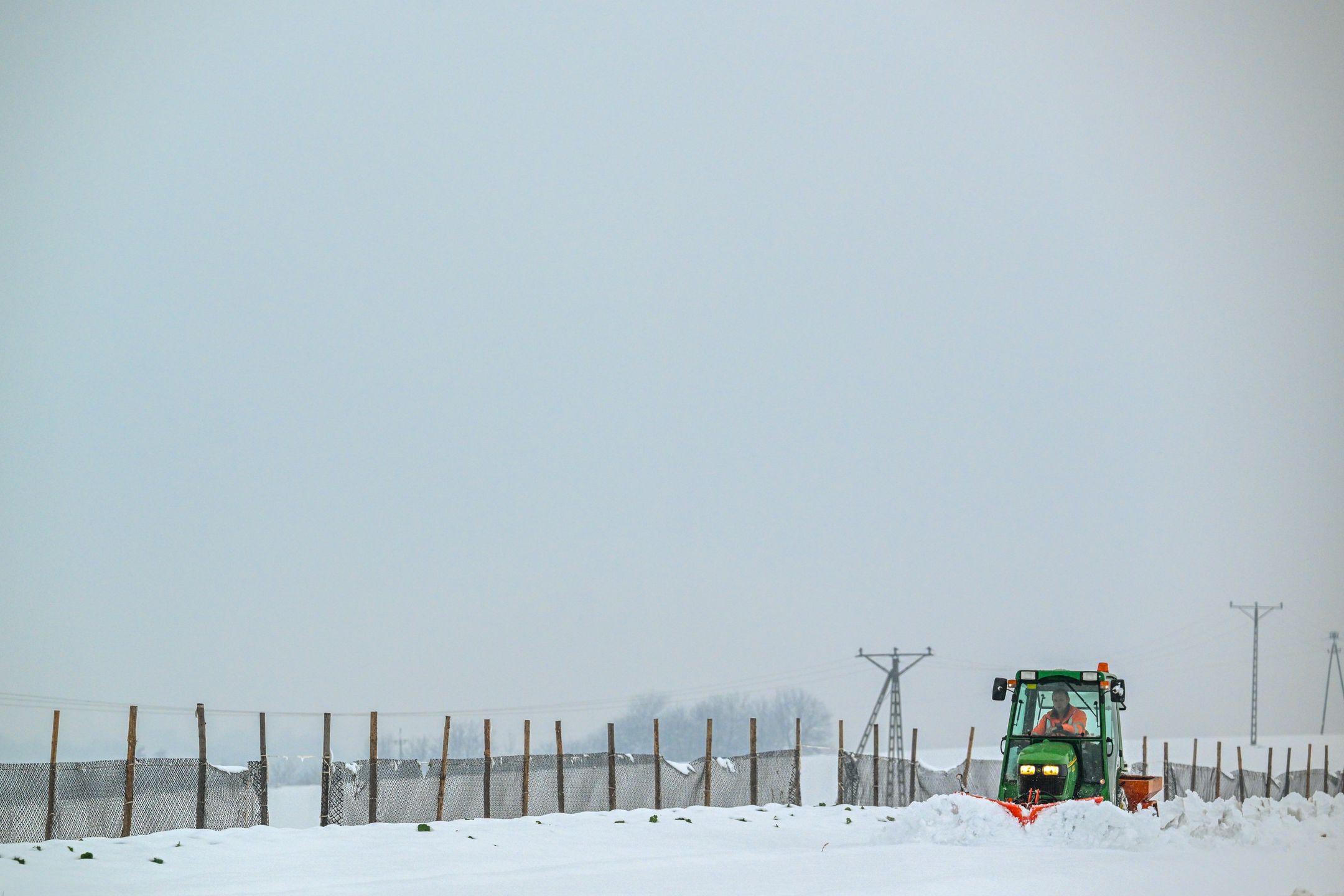 Atak zimy na południu kraju