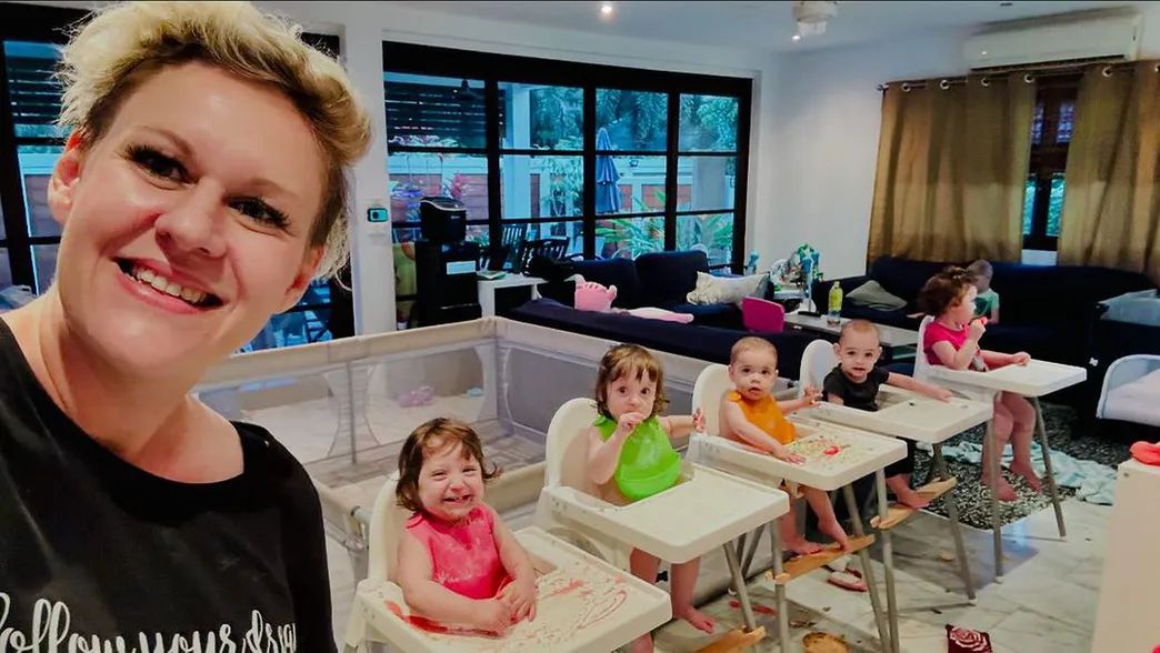 Dominika Clarke z dziećmi