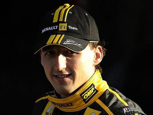 Kubica z czarną opaską na ramieniu