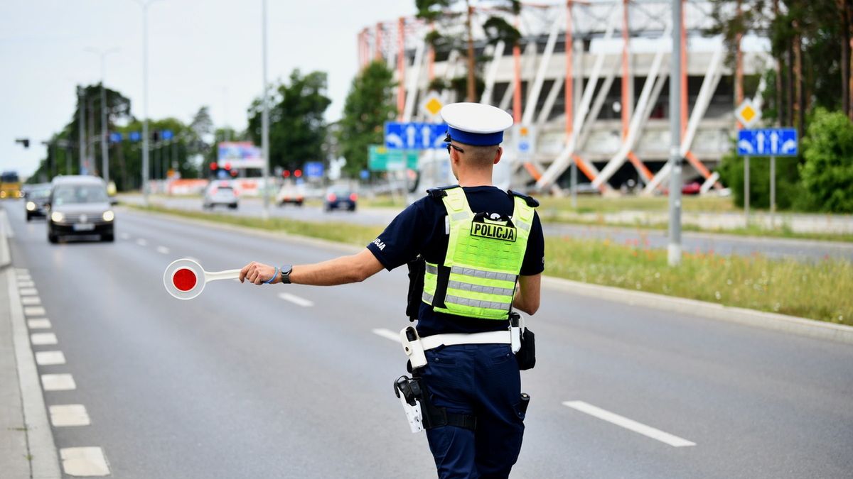 Policyjna kontrola kierowcy