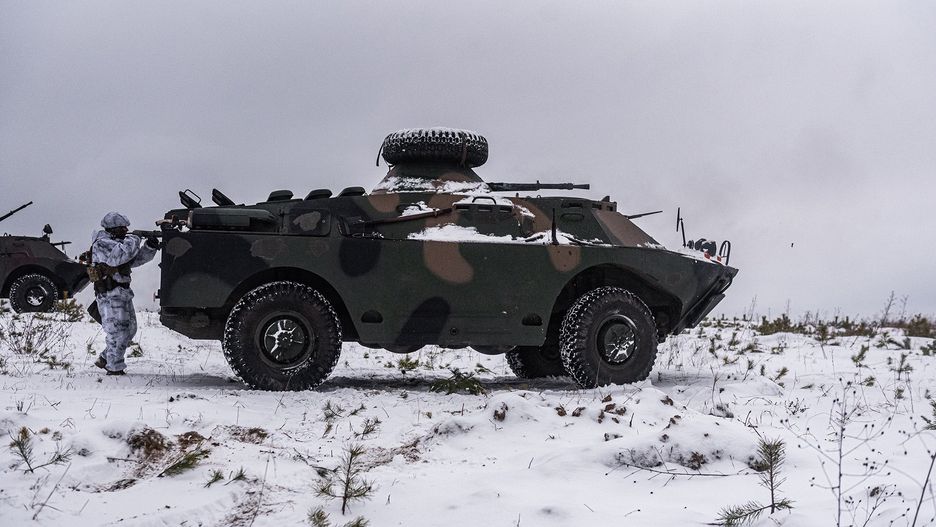 Polski BRDM-2 w Ukrainie.