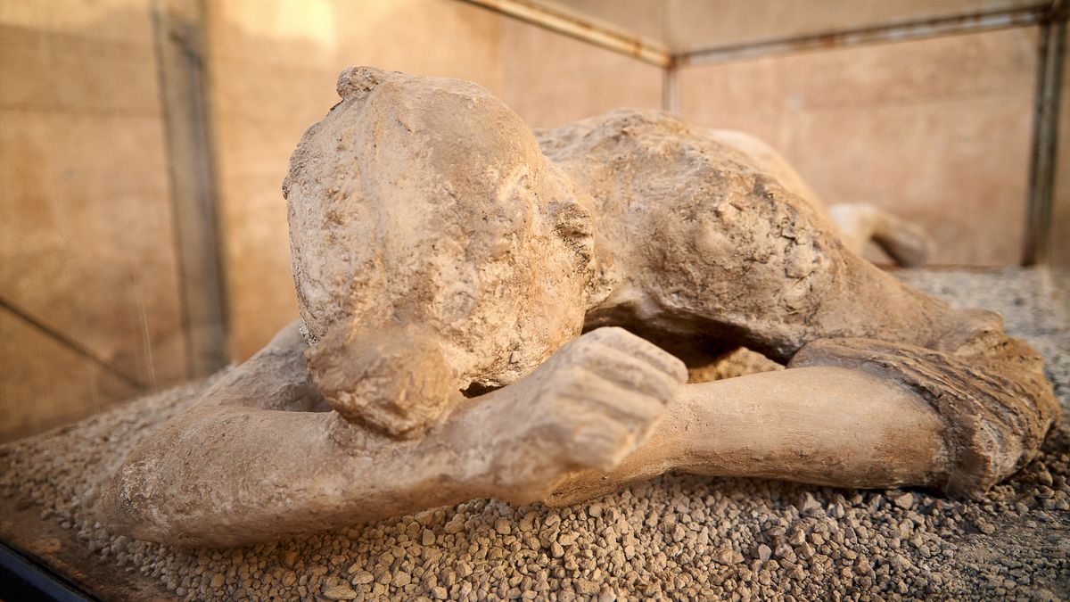 Ofiara erupcji Wezuwiusza