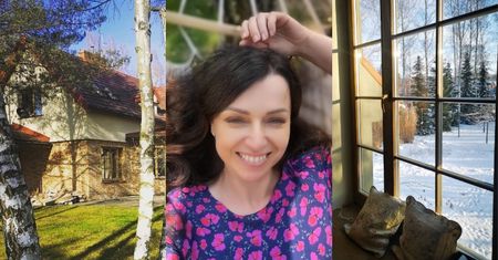 Tak mieszka Katarzyna Pakosińska razem z gruzińskim księciem: rustykalny salon, pokaźna biblioteczka, wielki ogród (ZDJĘCIA)