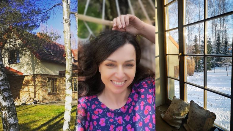 Tak mieszka Katarzyna Pakosińska razem z gruzińskim księciem: rustykalny salon, pokaźna biblioteczka, wielki ogród (ZDJĘCIA)