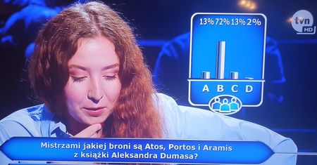 "Milionerzy". Internauci bezlitośni dla studentki. Wszystko przez trzech muszkieterów