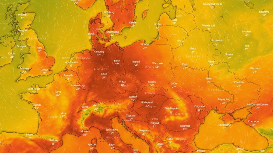 W dzień 37 stopni, potem "tropikalna noc"