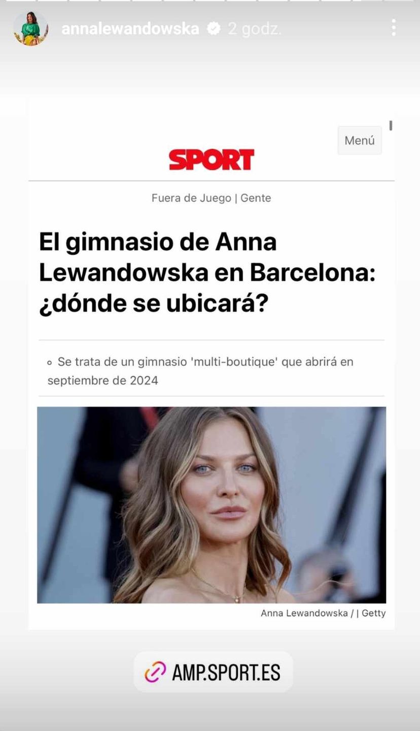 Hiszpańskie media o Annie Lewandowskiej