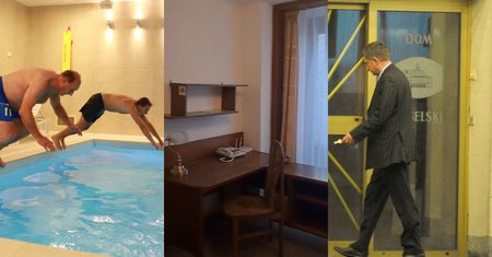 Tak mieszkają posłowie w hotelu sejmowym. Do dyspozycji są BASEN I SIŁOWNIA, ale estetyka wielu odstrasza: "Jak za Gierka" (ZDJĘCIA)