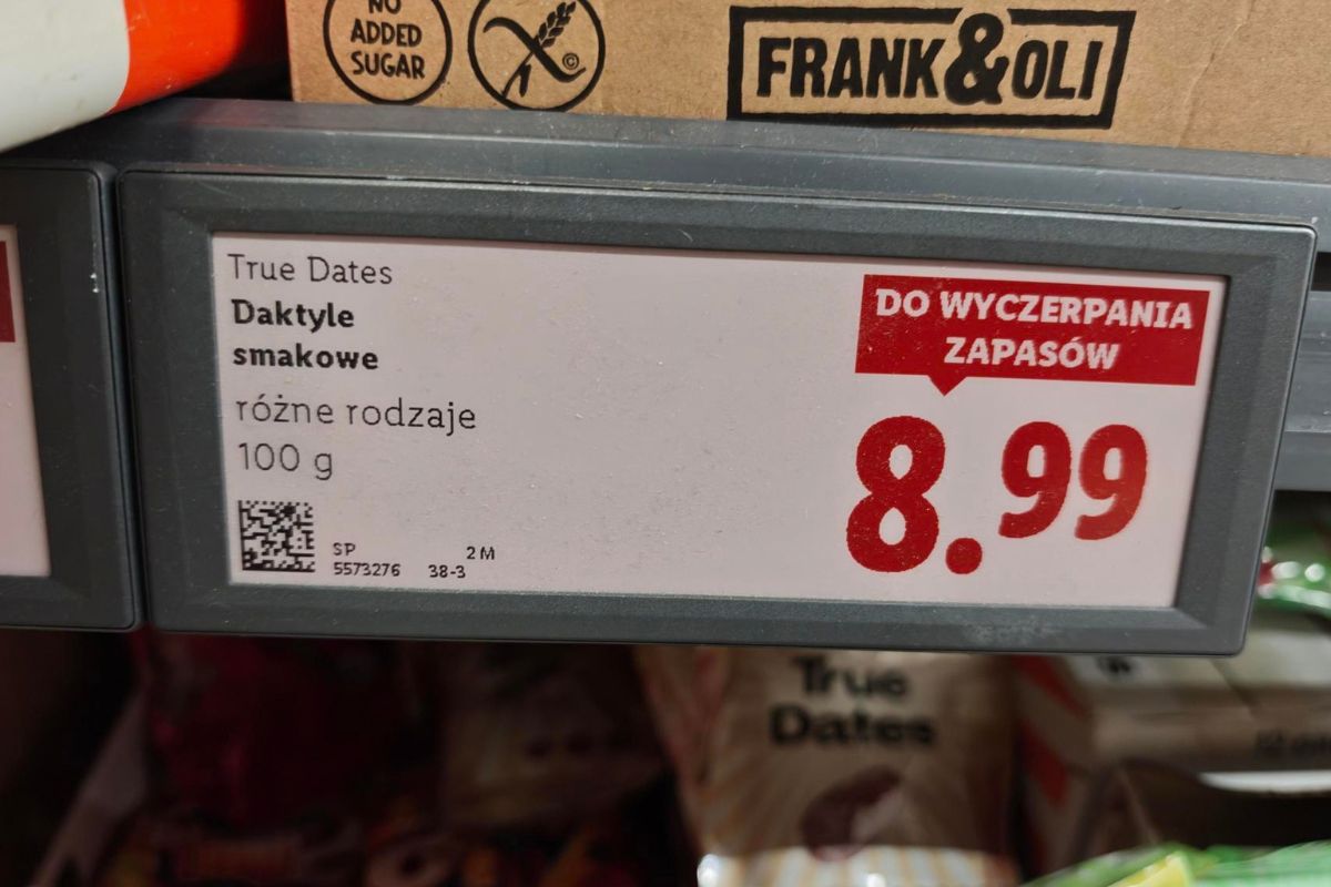 Cena za daktyle True Dates w Lidlu