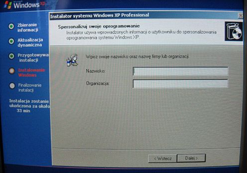 Instalacja Windows XP krok po kroku 13