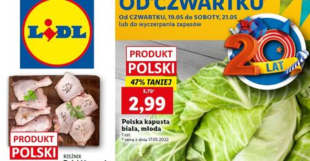 Lidl nowa gazetka 19.05-21.05. Promocje w Lidlu od czwartku 19 maja