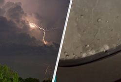 Burze i grad na lotniskach w Paryżu. Porażające nagrania podróżnych