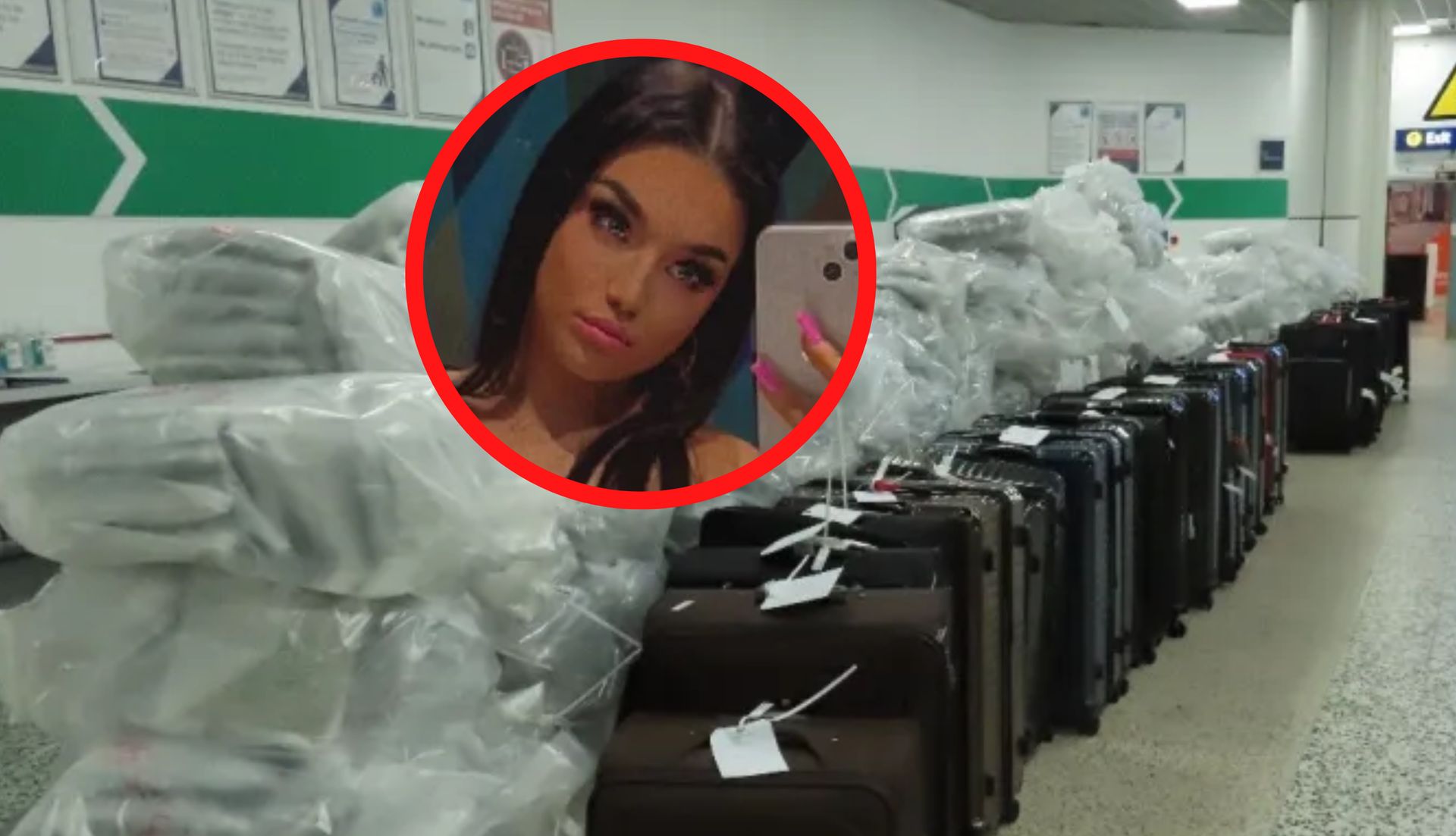 22 walizki. 24-letnia Paige maczała w tym palce. Odkrycie na lotnisku