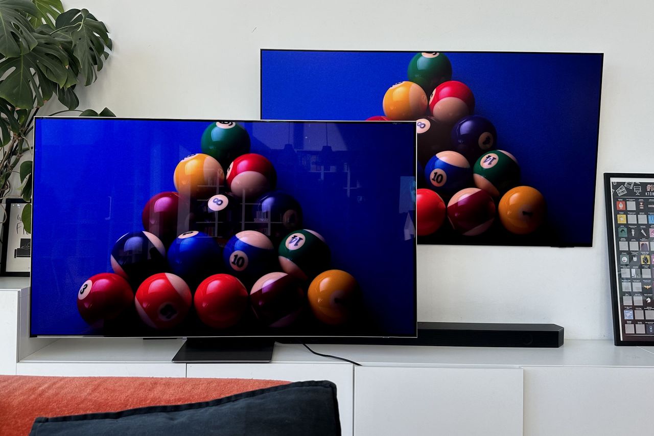 Samsung OLED S95D - porównanie z S95B z błyszczącą powłoką nr 5