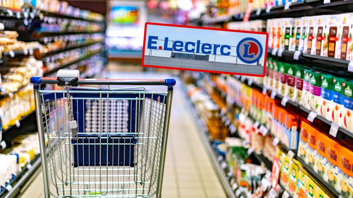 Pustki na regale z jajkami w sklepie E. Leclerc.