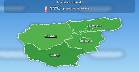 Wtorek w Chodzieży: do 21°C i mało deszczu