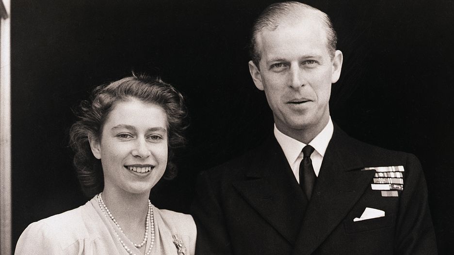 Princess Elizabeth and Philip Mountbatten(Original Caption) 7/11/1947-London, England- Princess Elizabeth, Britain's future queen, and Lt. Philip Mountbatten shown at Buckingham Palace. On her engagement finger, the Princess wears a three-diamond ring, symbolic of her bethrotal. Photo was made July 10th when the royal lovers made their first public appearance following announcement of their engagement by King George.Bettmanntwo people:CB3, queen:CB1, engagement ring:CB1, body image:CB1, couples:CB1, Buckingham Palace:CB1, Queen Elizabeth II:CB1, Prince Philip Duke of Edinburgh:CB1, first:CB1, duke:CB1
