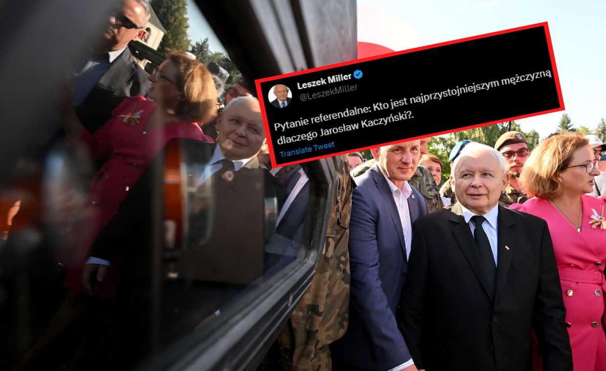 Były premier zadrwił z Kaczyńskiego. Zgłasza pytanie do referendum