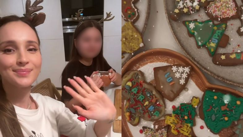 Marina, Wojtek i Liam już dekorują pierniki